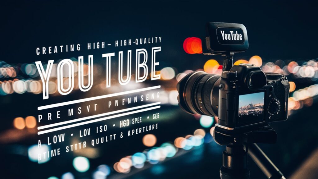 Best Camera Settings for YouTube Videos